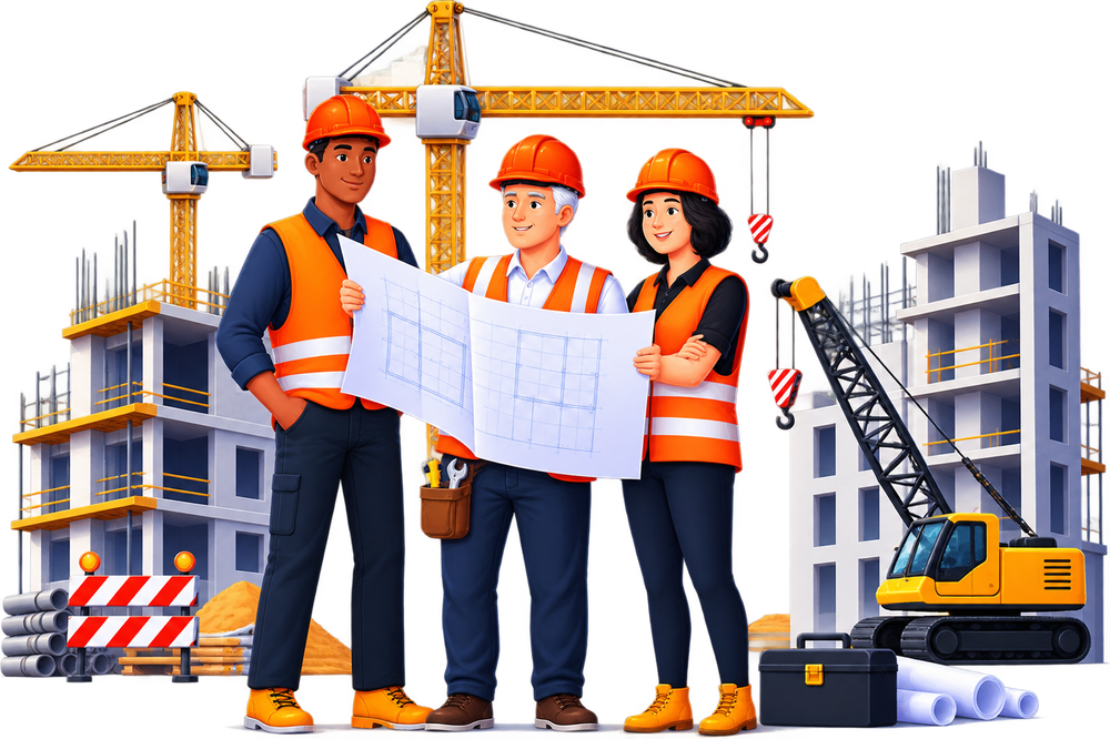Civil engineering team